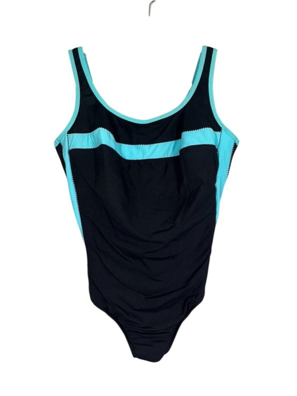 Miraclesuit One Piece Swimsuit Black 18W Retro Mod Summer Beach Classic Striped